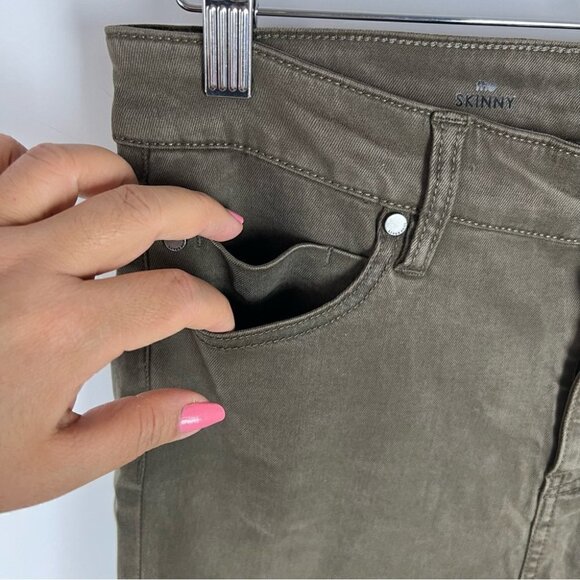 Nwt - Liverpool Los Angeles, Women's Abby Ankle Skinny Jean - Olive. Size: 8/29. - Picture 8 of 13